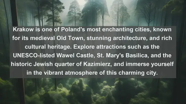 Video thumbnail for Unveiling Poland's Hidden Treasures: Top 10 Must-Visit Attractions in the Heart of Europe