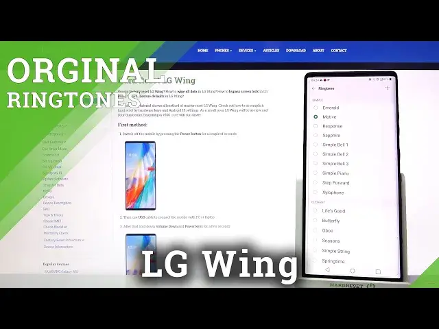 Video thumbnail for Ringtone List on LG Wing – Ringtone Settings