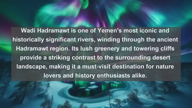 Video thumbnail for Discovering Yemen's Hidden Gems: Top 10 Rivers You Need to See