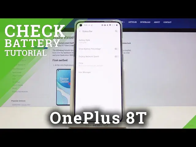 'Video thumbnail for How to Show Battery Percentage in OnePlus 8T – Find Battery Info Options'
