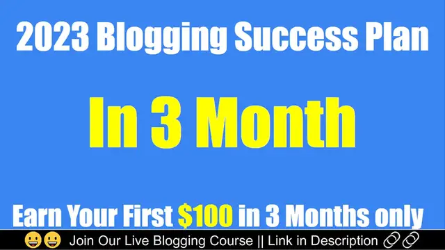 Video thumbnail for 2023 Blogging Success Plan For Beginners _ Pro Blogger Tips