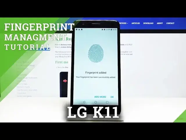Video thumbnail for How to Set Up Fingerprint in LG K11 – Fingerprint Unlock