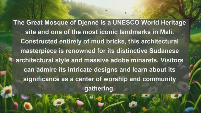 Video thumbnail for Explore the Magnificent Architectural Heritage of Mali: Top 10 Iconic Landmarks