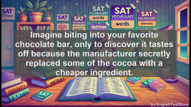 Video thumbnail for 5000 Must Know SAT Vocabulary - SAT Vocabulary: Understanding 'Adulterate'