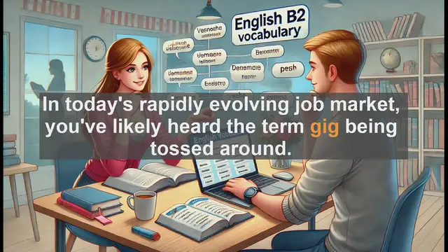 Video thumbnail for 1500 Must Know CEFR B2 Vocabulary - What is a Gig? Understanding the Modern Work Trend