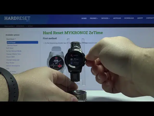 Video thumbnail for How to Factory Reset MYKRONOZ ZeTime – Wipe Data / Restore Defaults
