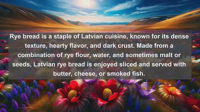 Video thumbnail for Taste of Latvia: Top 10 Delicious Foods to Try in Latvia