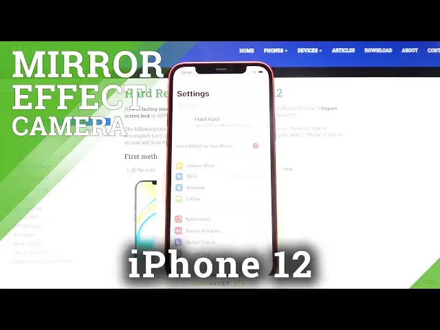 'Video thumbnail for Camera Mirror Effect on iPhone 12 – Turn On / Turn Off Mirror Effect'