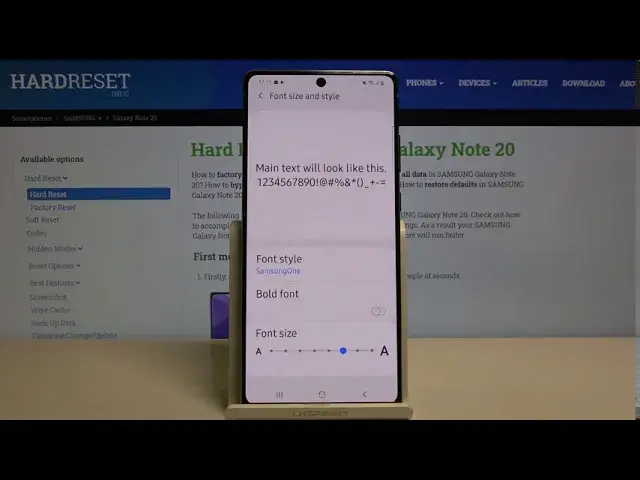 'Video thumbnail for How to Change Font Style in SAMSUNG Galaxy Note 20 – Find Font Options'
