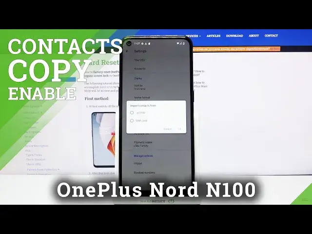 Video thumbnail for How to Copy Contacts in OnePlus Nord N100 - Duplicate Contact List