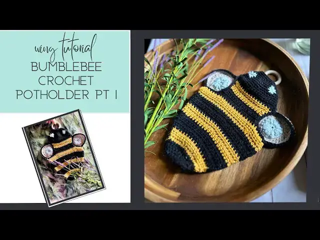 'Video thumbnail for Bumblebee Crochet Potholder and Trivet pattern  (part one)'