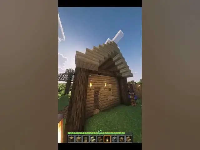Video thumbnail for How To Build A Better Starter Base In Minecraft #minecraftshorts