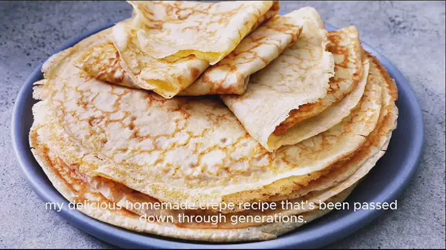 Video thumbnail for Crepe recipe