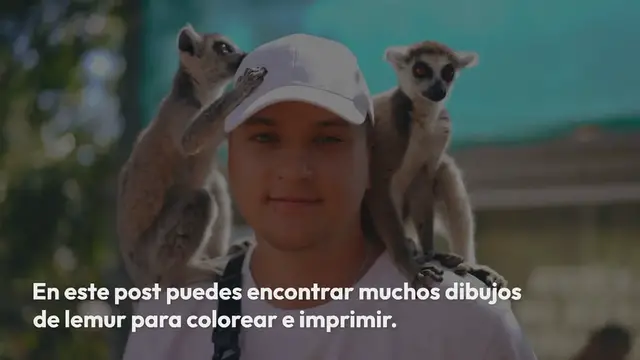 Video thumbnail for Lemur para colorear