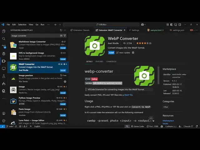 Video thumbnail for This VSCode Extension Enables Developers to Convert Images to Webp Directly in IDE