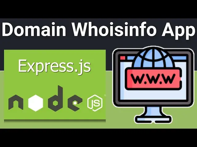 Video thumbnail for Node js Express Project to Find Whoisinfo of Domain in Browser Using EJS in Javascript