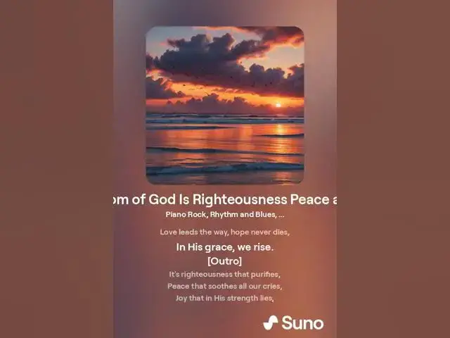 Video thumbnail for Kingdom of God Is Righteousness Peace and Joy