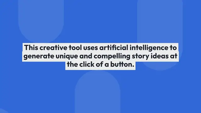 Video thumbnail for AI Story Generator