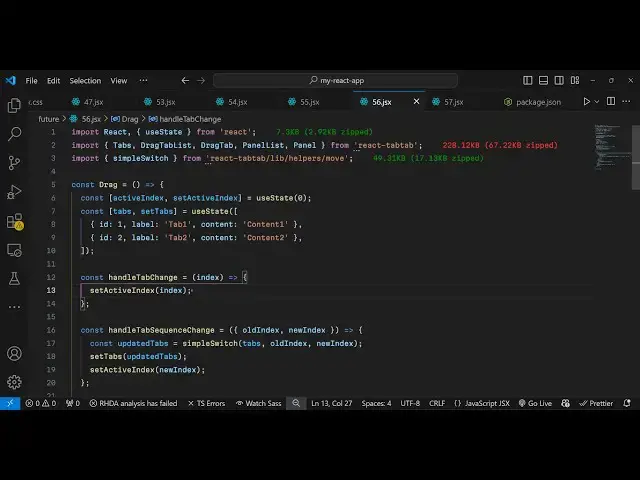 Video thumbnail for Build a React.js Draggable Tabs & Panel Windows to Add & Remove it in Browser Using JSX