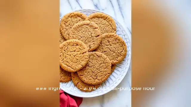 Video thumbnail for ginger snaps recipe