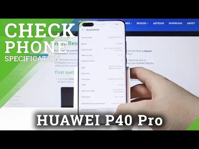 'Video thumbnail for How to Check Phone Specification in Huawei P40 Pro'
