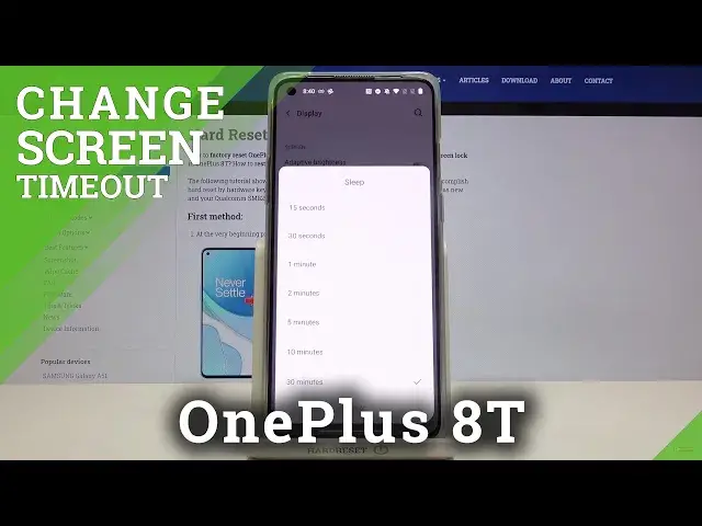 'Video thumbnail for How to Change Screen Timeout in OnePlus 8T – Find Timeout Options'
