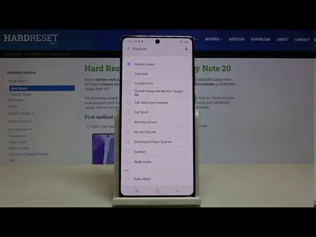 'Video thumbnail for How to Change Ringtone in SAMSUNG Galaxy Note 20 – Find Ringtone List'