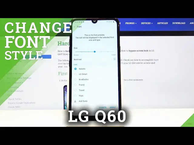 'Video thumbnail for How to Adjust Font Style in LG Q60 – Personalize Font'
