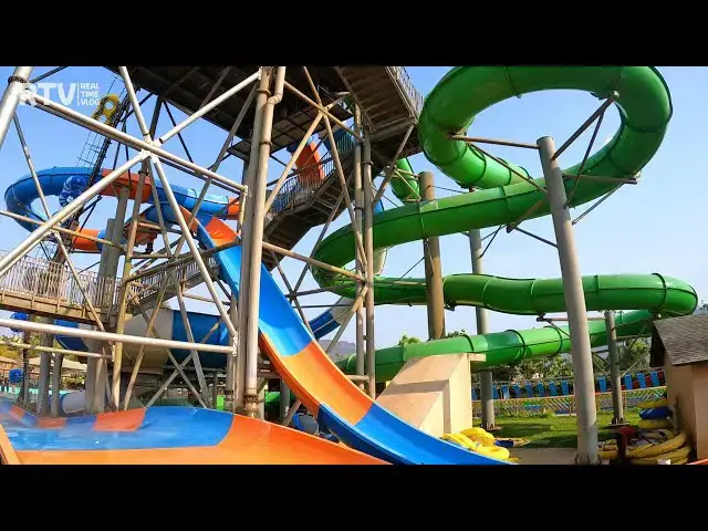 Video thumbnail for Boomerango Water Slides at Wet N Joy Water Park - Lonavala | Aqua Water Park