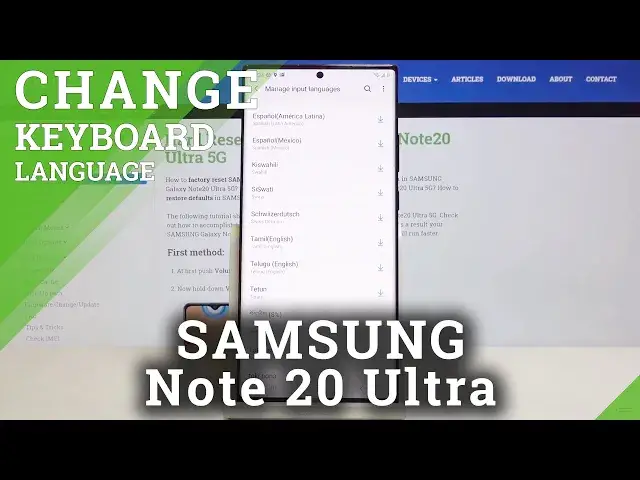 'Video thumbnail for How to Change Keyboard Language in SAMSUNG Galaxy Note 20 Ultra – Language List'