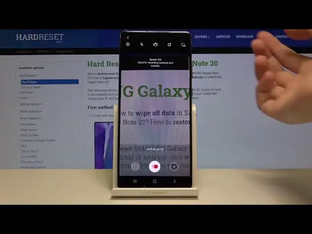 Video thumbnail for How to Change Speed of Camera Timelapse in SAMSUNG Galaxy Note 20 – Record Speeded up Videos