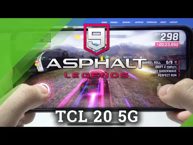 Video thumbnail for TCL 20 5G Asphalt 9 Legends Test - Game Race Performance & FPS Checkup