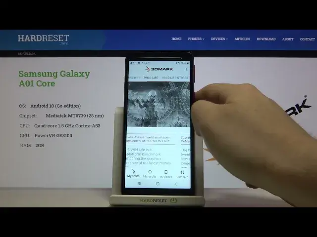 Video thumbnail for Samsung Galaxy A01 Core Wild Life by 3DMark