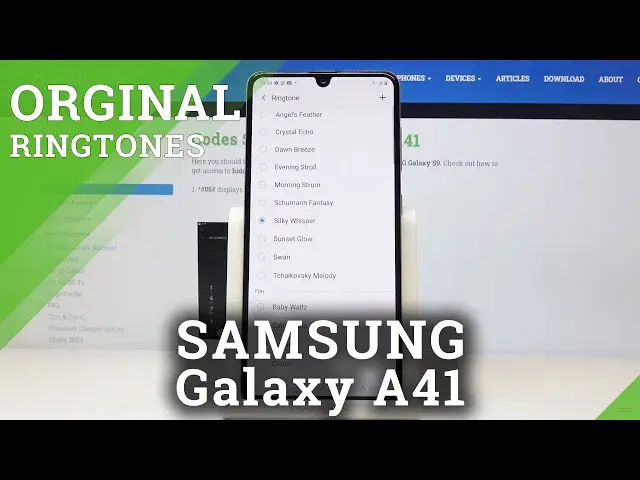 'Video thumbnail for SAMSUNG Galaxy A41 Ringtone List'
