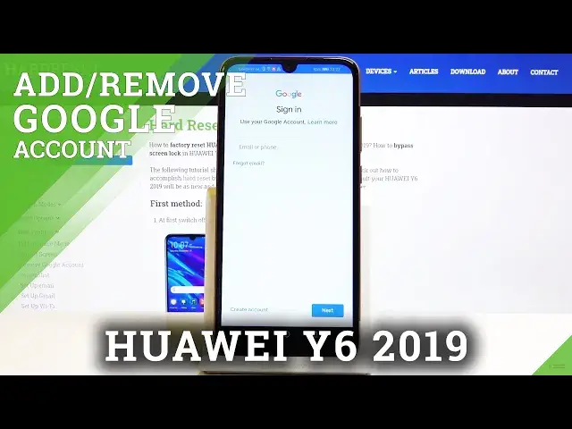 Video thumbnail for How to Add / Remove Google Account from HUAWEI Y6 2019 – Sing into Google