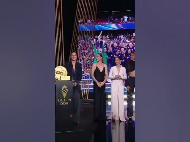 Video thumbnail for EL HIMNO DEL BARÇA FUE PROTAGONISTA EN EL BALÓN DE ORO