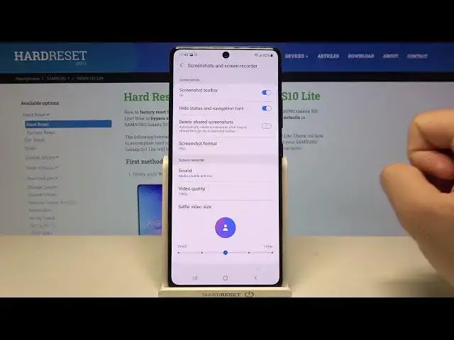 'Video thumbnail for How to Change Soud Settings on SAMSUNG Galaxy S10 Lite Screen Recorder'