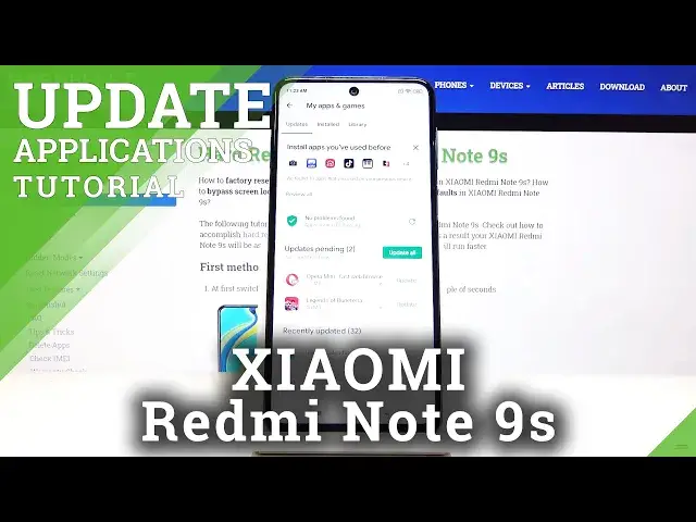 'Video thumbnail for How to Update Apps in XIAOMI Redmi Note 9s – Install Latest App Version'
