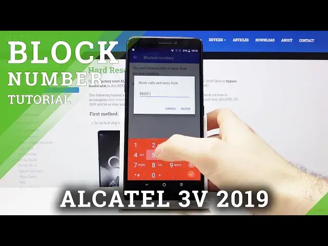 'Video thumbnail for How to Block Number in ALCATEL 3V 2019 – Create Blacklist'