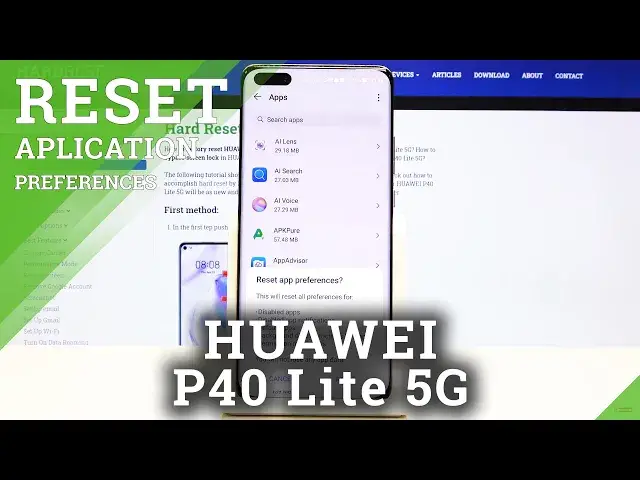 'Video thumbnail for How to Reset App Preferences in Huawei P40 Lite 5G – App Settings'
