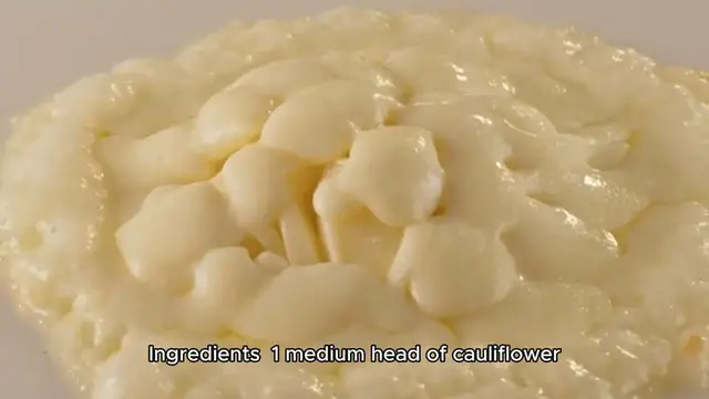 Video thumbnail for mashed cauliflower recipe