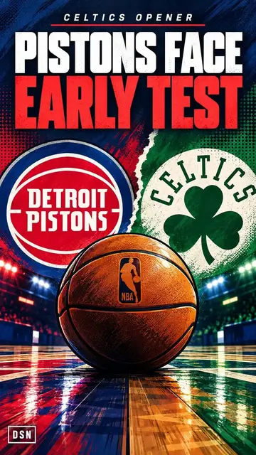 Video thumbnail for The Pistons open with Boston in a measuring-stick season opener
