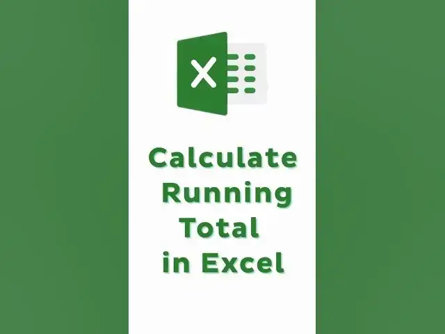 Video thumbnail for How to Calculate RUNNING TOTAL in Excel?  #shorts #excel