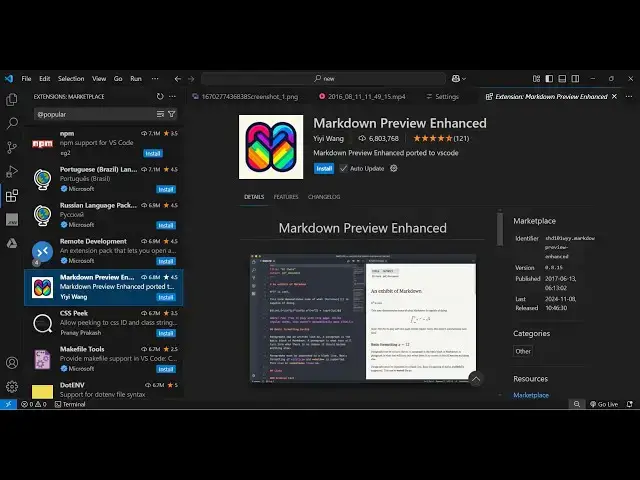 Video thumbnail for Write, Preview, and Export — The Ultimate Markdown Plugin for VS Code