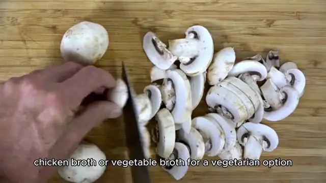 Video thumbnail for mushroom risotto recipe