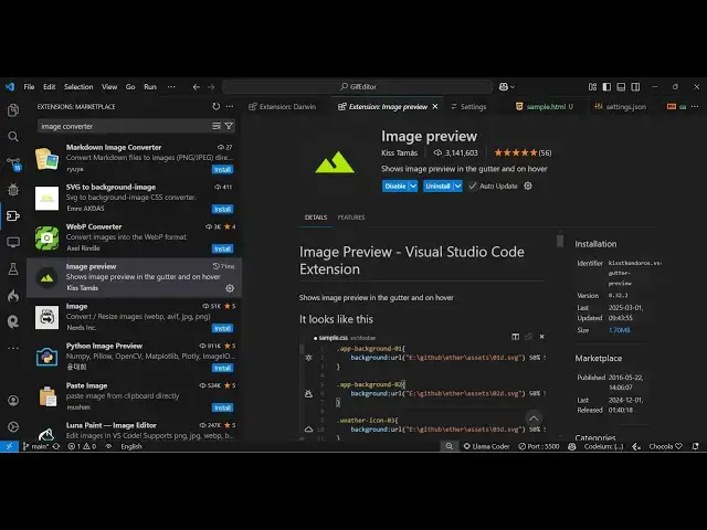 Video thumbnail for VS Code Extension to Preview and Highlight Images on Hover and in Gutter inside Source Code