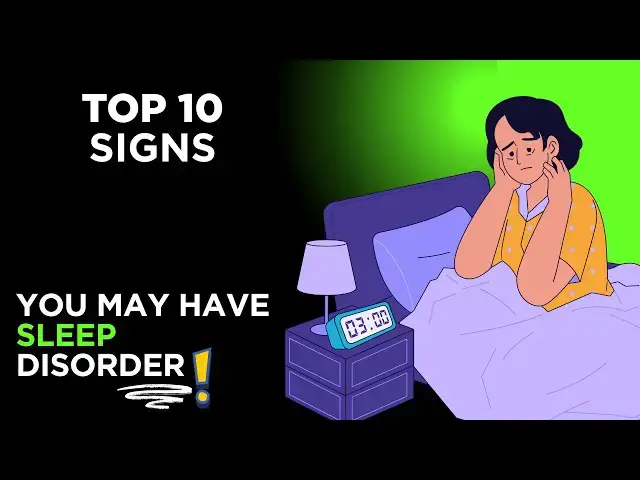 'Video thumbnail for Top 10 Signs You May Have a Sleep Disorder 😴🚨'