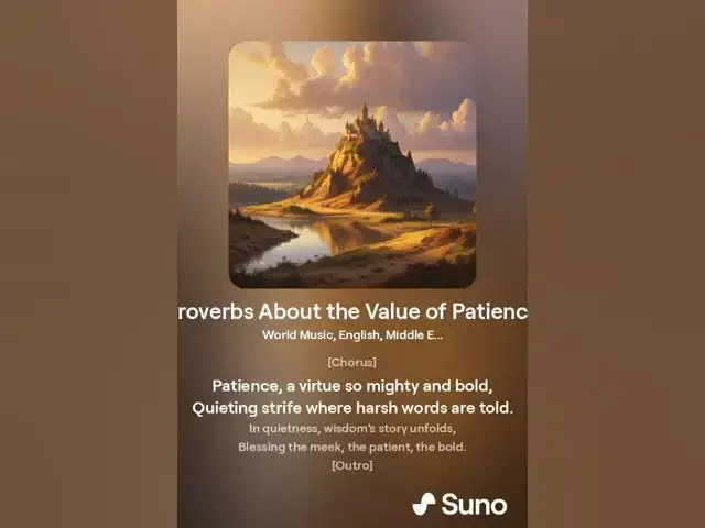 Video thumbnail for Proverbs About the Value of Patience: A Soulful Musical Exploration