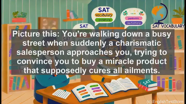 Video thumbnail for 5000 Must Know SAT Vocabulary - Huckster: The Art of Deceptive Selling