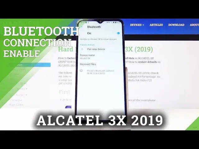'Video thumbnail for How to Connect Bluetooth Device with ALCATEL 3X (2019) – Enter Bluetooth Settings'